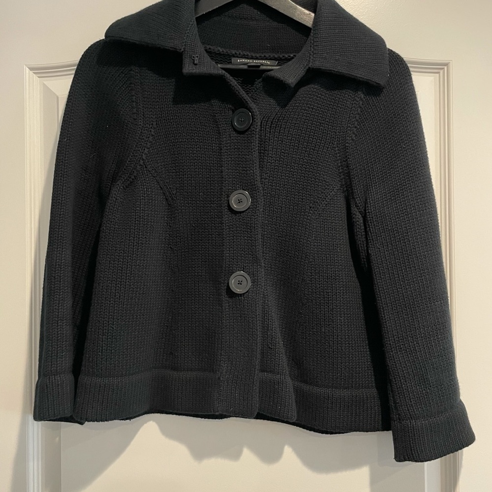 Banana Republic cropped sweater jacket